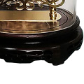 Living Room European Style Bell Metal Movement Swing Glass Round Cover Mechanical Clock